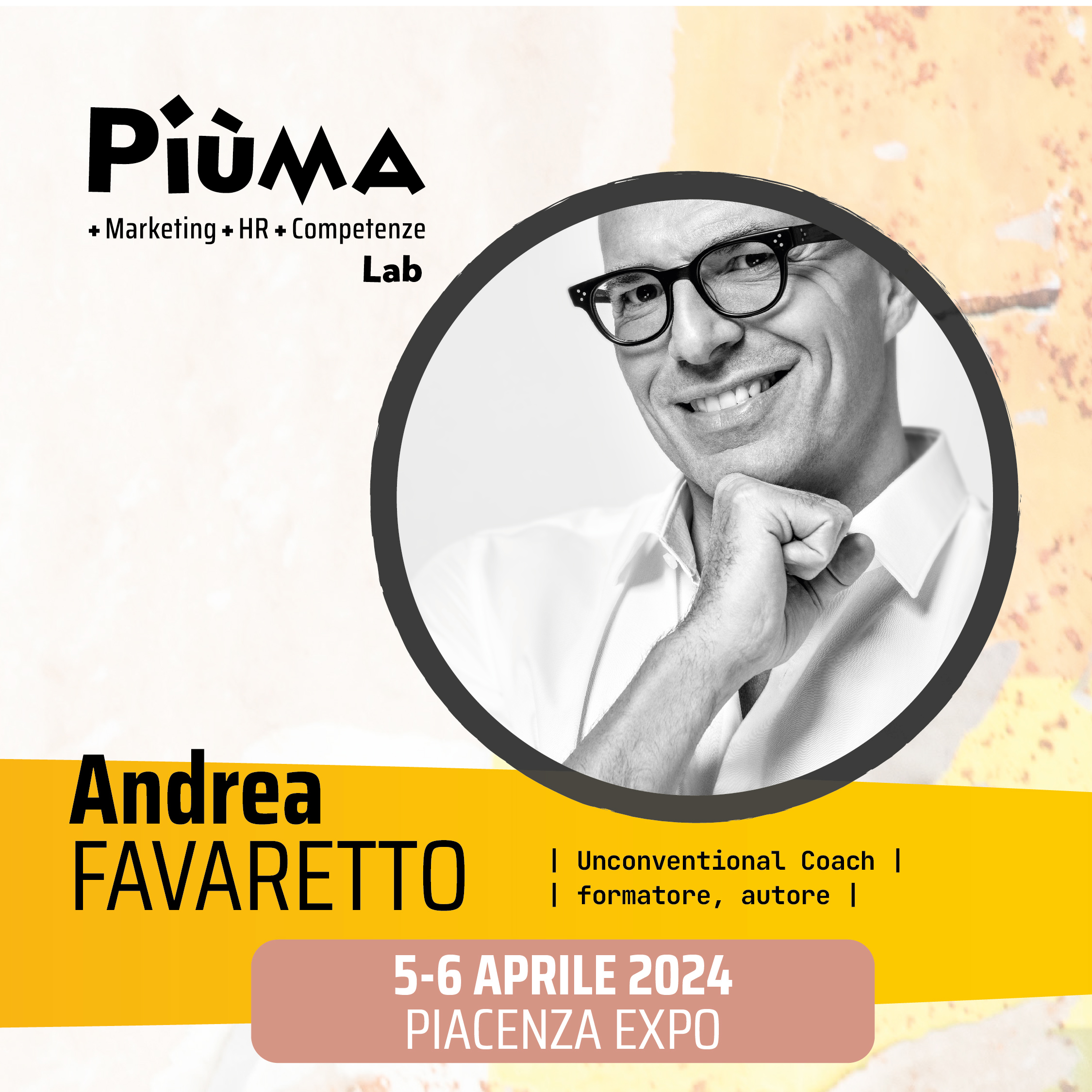 Andrea Favaretto x PiùMA LAB_programma evento Fiera marketing, risorse umane e vendite con corsi marketing corsi risorse umane e corsi vendita