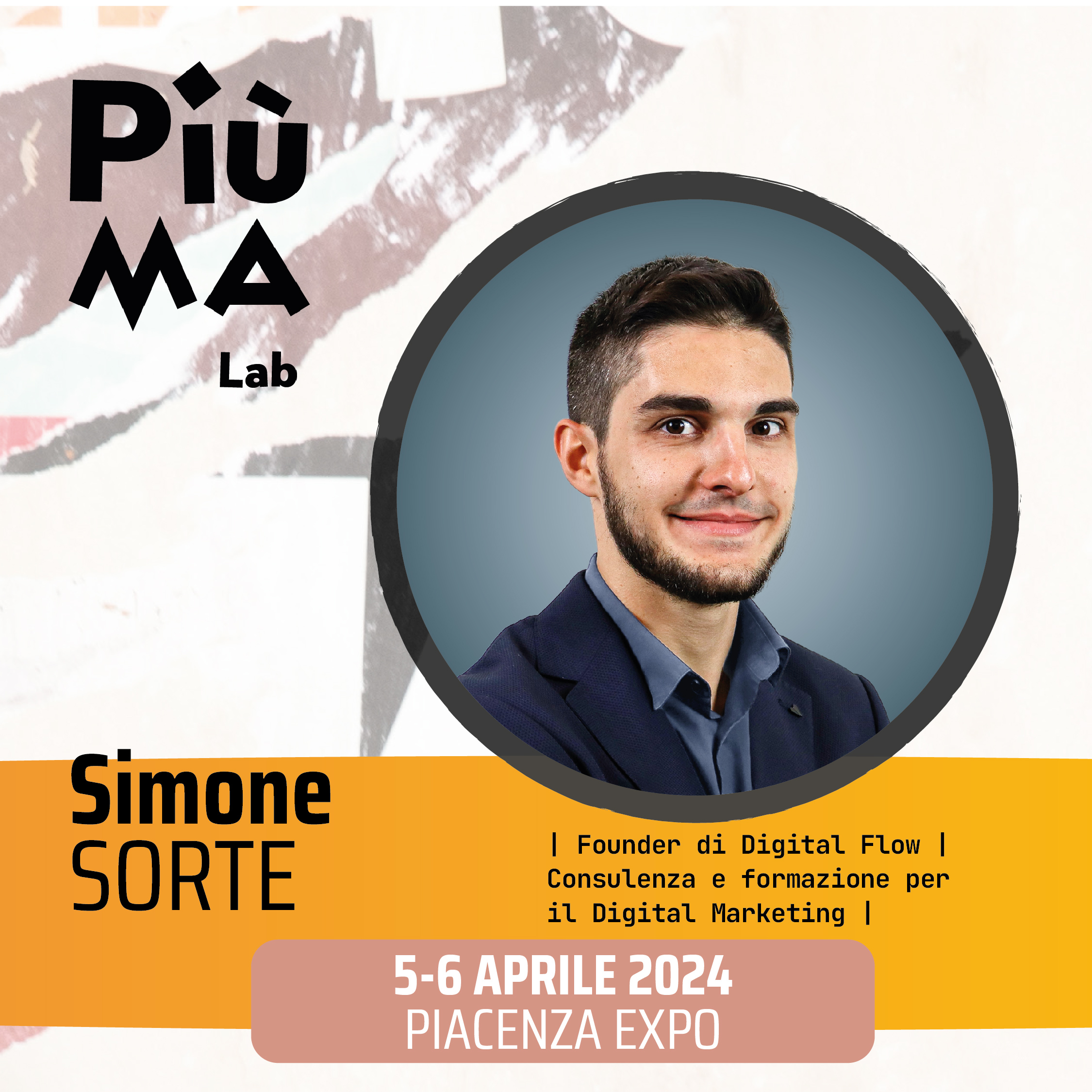 Simone Sorte x PiùMA LAB_programma evento Fiera marketing, risorse umane e vendite con corsi marketing corsi risorse umane e corsi vendita