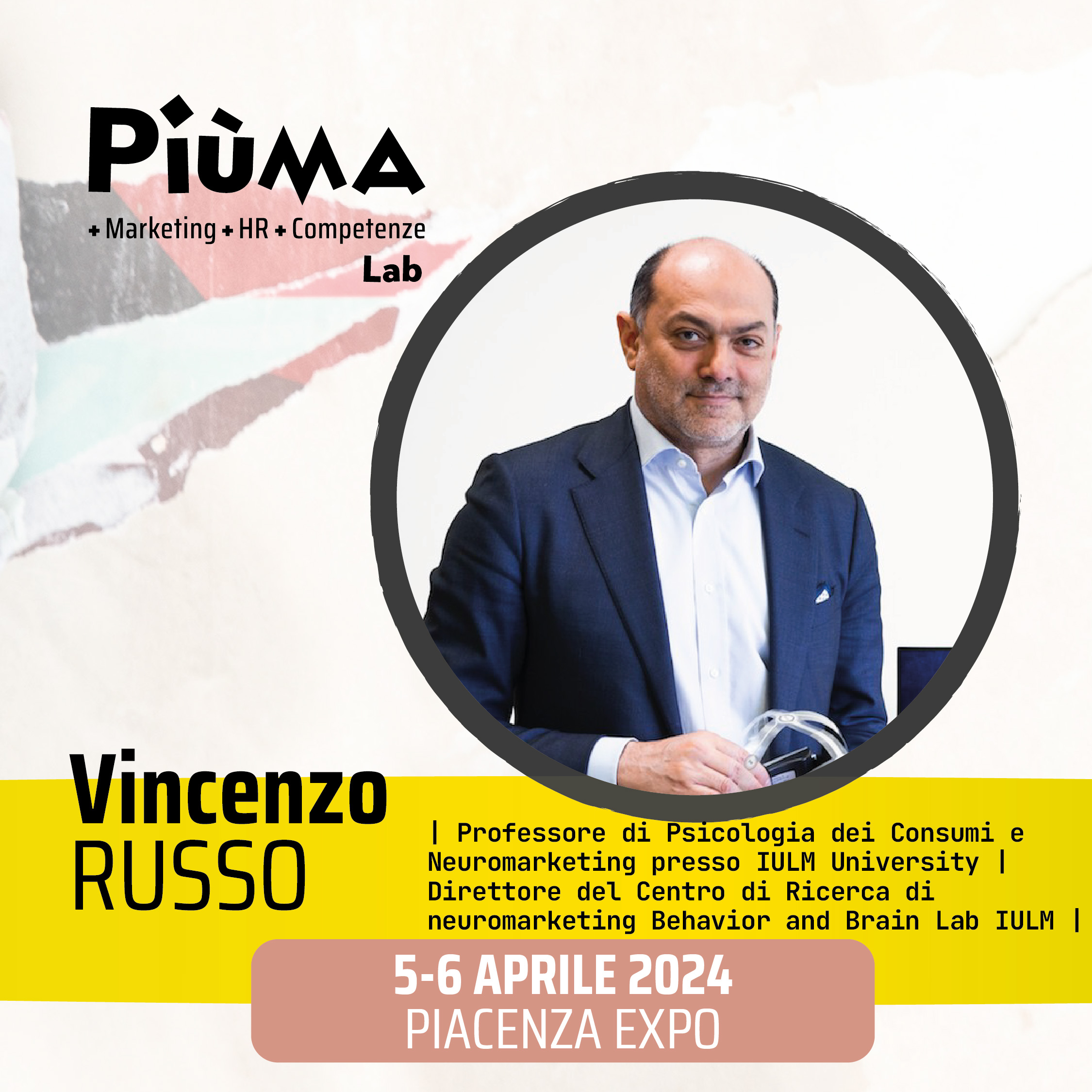 Vincenzo Russo x PiùMA LAB programma evento_Fiera marketing, risorse umane e vendite con corsi marketing corsi risorse umane e corsi vendita